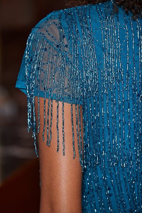 Topaz Embellished Fringe Tassel Top - Image 4