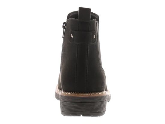 Apache Womens Ankle Boots Concise Zip Fastening Chelsea Black - Image 4