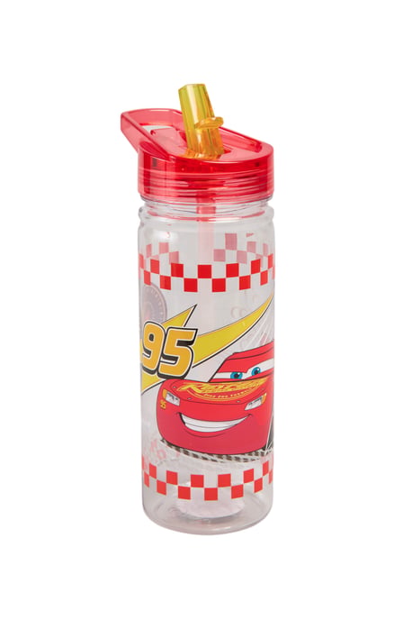 Cars Childrens Water Bottle red orange yellow - Image 1
