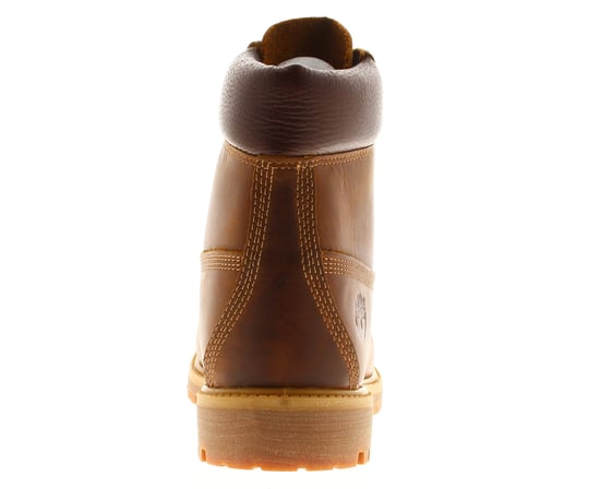 Timberland Mens Smart Boots Premium 6 Inch Lace Waterproof Leather Lace Up brown - Image 4