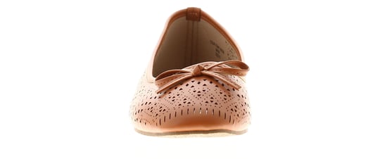 Platino Womens Ballerina Shoes Oulton Slip On tan - Image 3