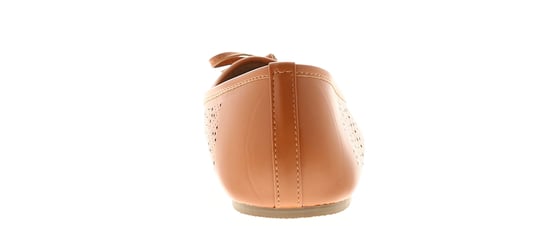 Platino Womens Ballerina Shoes Oulton Slip On tan - Image 4