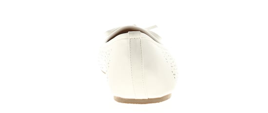 Platino Womens Ballerina Shoes Oulton Slip On white - Image 4