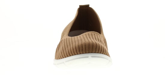 Platino Womens Flat Shoes Kitty Slip On khaki - Image 3