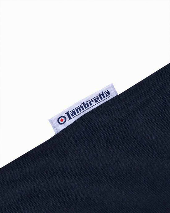 Lambretta Adults Tshirt Ringer Tee Navy - Image 2