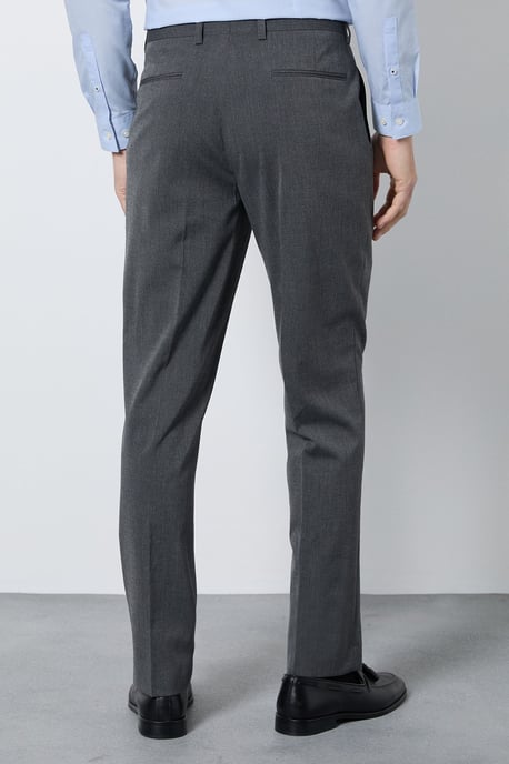 Mid Grey Tailored Fit Essential Suit Trousers - Image 3