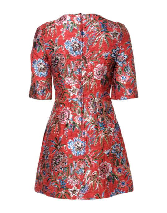 Floral Brocade A-lijn Mini-jurk - Image 2