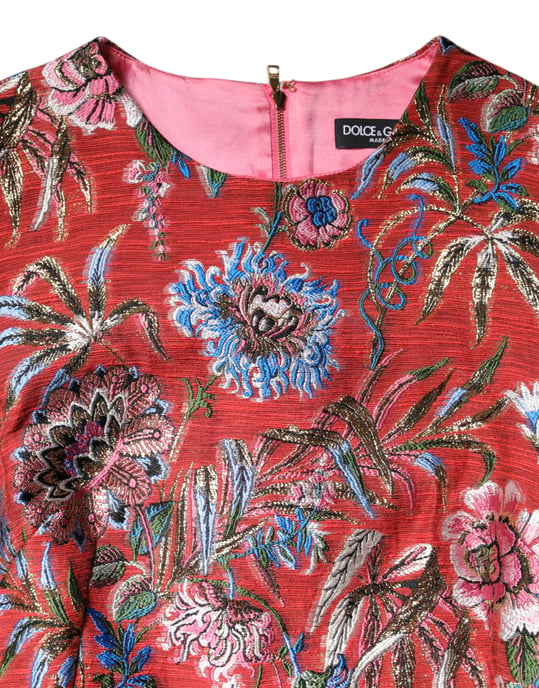Floral Brocade A-lijn Mini-jurk - Image 3