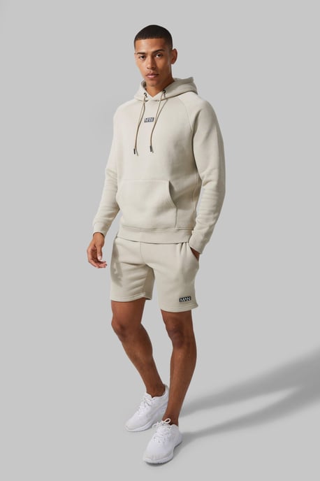 Regular Fit Man Active Gym Training Hoodie & Short Set - Image 1