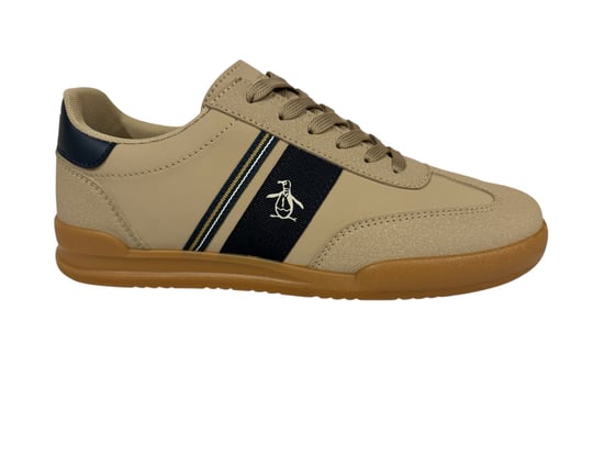 Penguin Gaz Men's Beige/Navy Trainers - Image 1