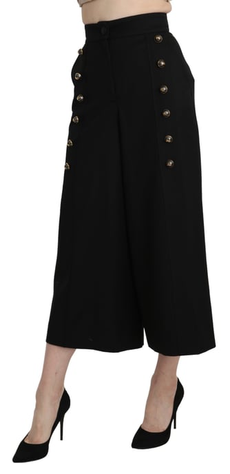 Dolce Gabbana Culottes Hoge Taille Brede Pijpen - Image 3