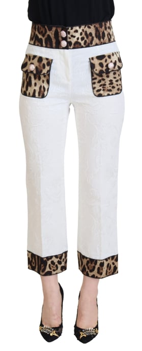 Cropped Broek met Luipaardprint Detail - Image 1