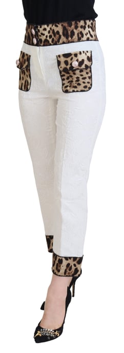Cropped Broek met Luipaardprint Detail - Image 2