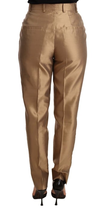 Dolce Gabbana Gouden Zijdebroek - Image 3
