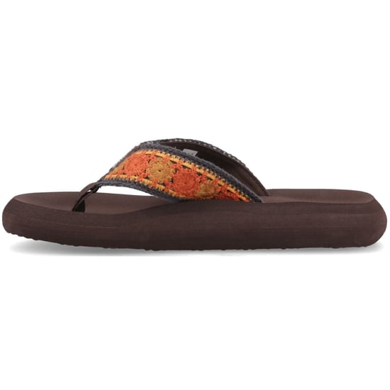 Rocket Dog Spotlight Marlow Textiel Vrouwen Bruin/Multi Flip Flops - Image 4