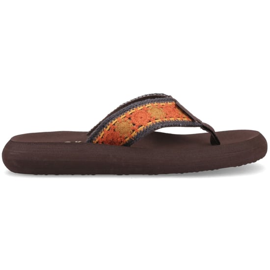 Rocket Dog Spotlight Marlow Textiel Vrouwen Bruin/Multi Flip Flops - Image 5