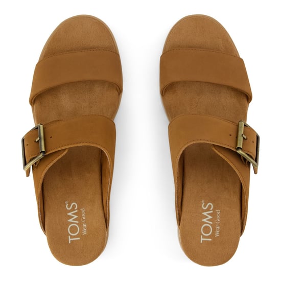TOMS Diana Leren Dames Bruine Suiker Sandalen - Image 5