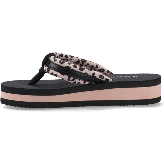 Rocket Dog Monica Leon Leopard Textile Women's Light Pink Flip Flops - Image 4