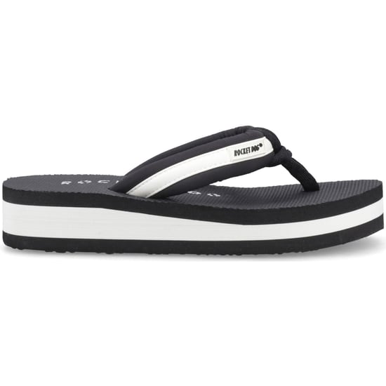 Rocket Dog Monica Textile Women's Black/Off White Flip Flops - Image 5