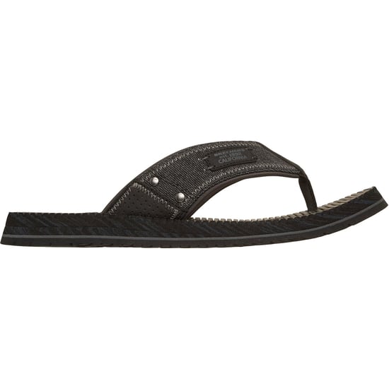 Skechers Quill Textile Heren Zwarte Flip-Flops - Image 5