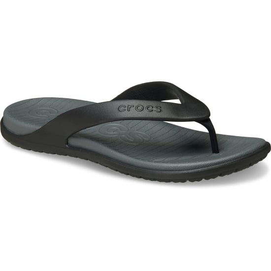Crocs Coast Polyurethane Men's Black/Slate Grey Flip Flops - Image 1