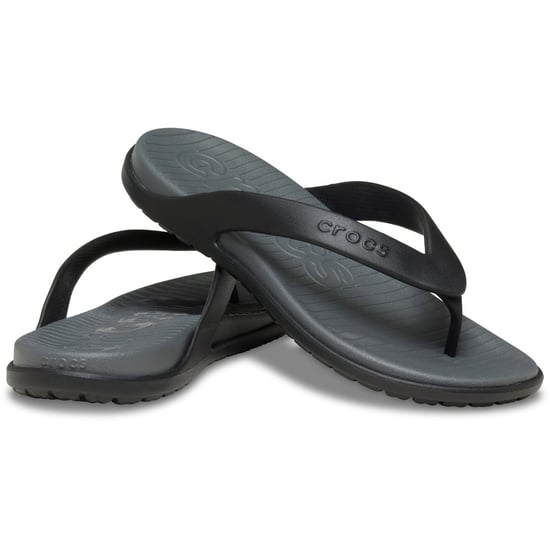 Crocs Coast Polyurethane Men's Black/Slate Grey Flip Flops - Image 3