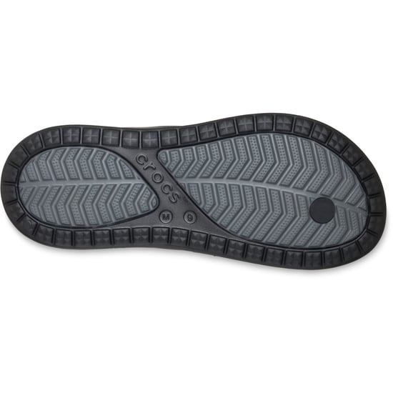 Crocs Coast Polyurethane Men's Black/Slate Grey Flip Flops - Image 4