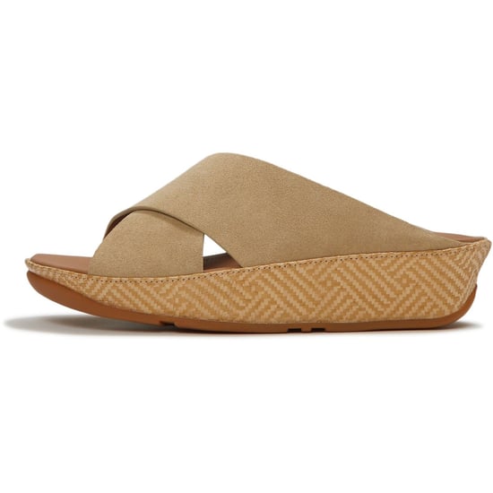 Fitflop Lulu Lux Graphic-Weave Suède Dames Cappuccino Sandalen - Image 4