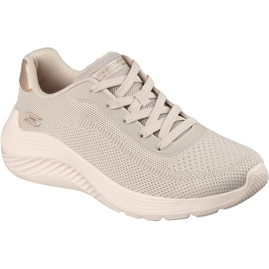 Skechers Bobs Squad Waves Huidige Look Textiel Dames Off White Sneakers - Image 1