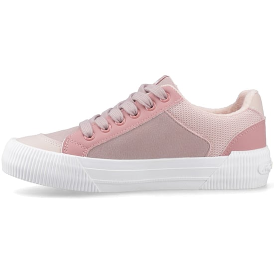 Rocket Dog Cheery Blocked Fabric Textiel Dames Mauve/Roze Sneakers - Image 4