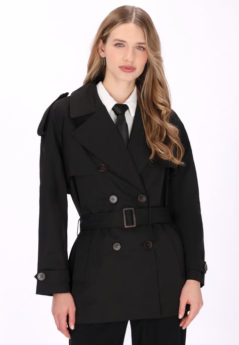 Dreimaster jas vrouwen zwart - Image 3