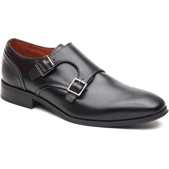 Base London Cleric Mens Monk Shoes Black - Image 3