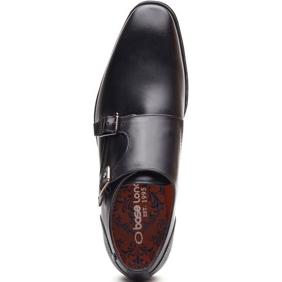 Base London Cleric Mens Monk Shoes Black - Image 5