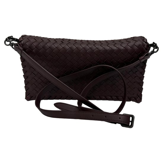 Bottega Veneta Intrecciato Flap Schoudertas in Bordeauxleer - Image 1