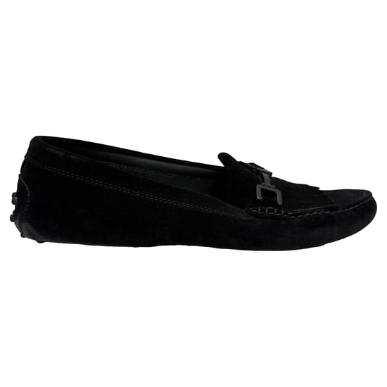 Tod's Fransade Gommino Körskor i Svart Mocka - Image 1