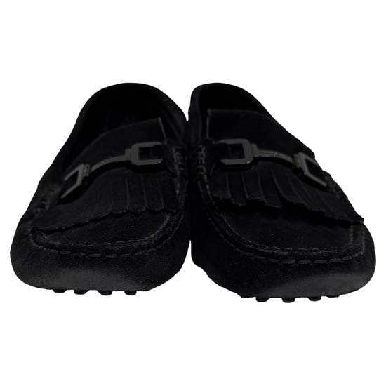 Tod's Fransade Gommino Körskor i Svart Mocka - Image 2