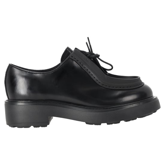 Prada Diapason Geborstelde Loafers in Zwart Leer - Image 1