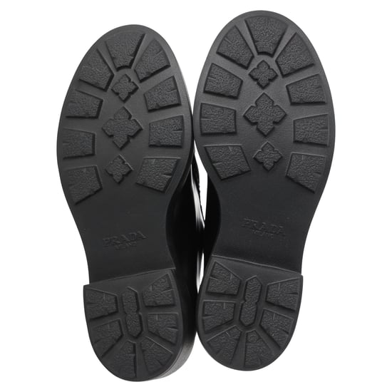 Prada Diapason Geborstelde Loafers in Zwart Leer - Image 5