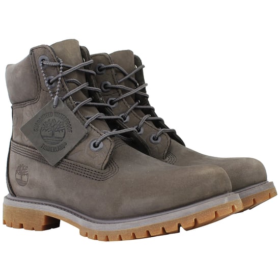 Timberland 6inch Womens Dark Grey Boots - Image 2