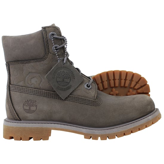 Timberland 6inch Womens Dark Grey Boots - Image 4