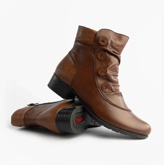 Rieker 78659-22 Womens Boots Brown - Image 2