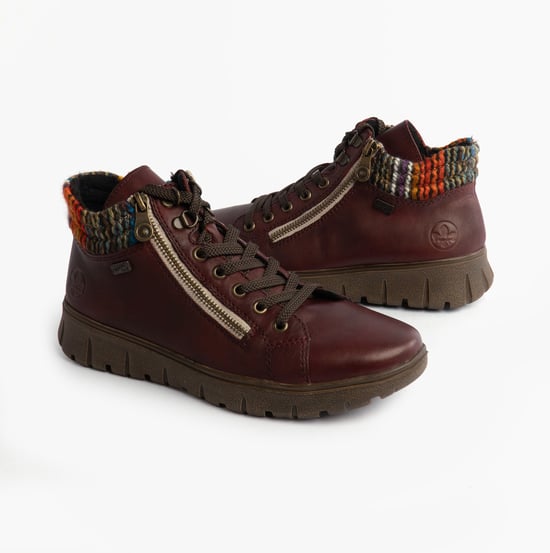 Rieker N1305-35 Womens Boots Red - Image 3