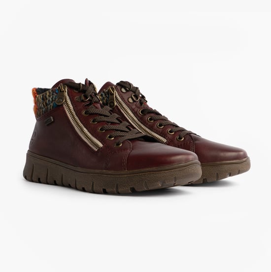 Rieker N1305-35 Womens Boots Red - Image 4