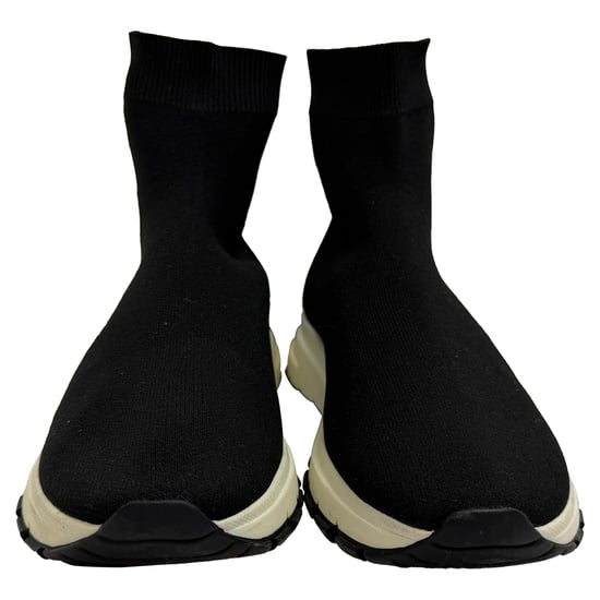 Prada Gebreide Sokken Sneakers in Zwarte Polyester - Image 2