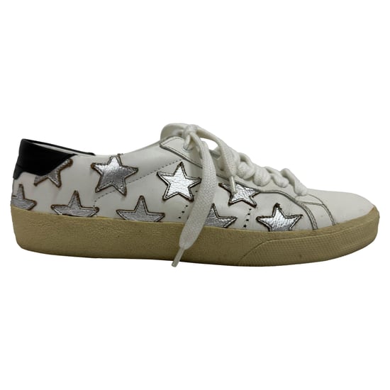 Saint Laurent SL/06 Ster Lage Sneakers in Witte Kalfsleer - Image 3