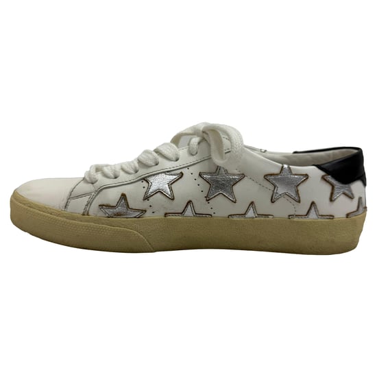 Saint Laurent SL/06 Ster Lage Sneakers in Witte Kalfsleer - Image 5