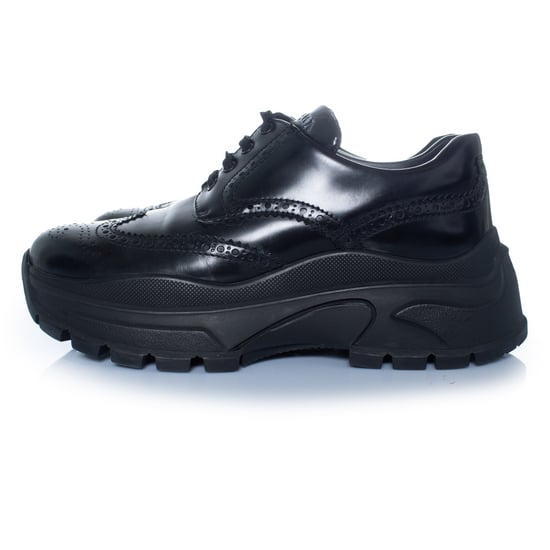 Prada, svarta grova brokésneakers - Image 2