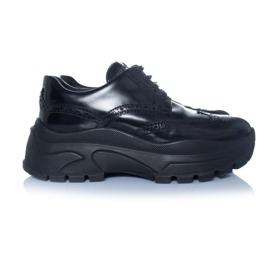 Prada, svarta grova brokésneakers - Image 4