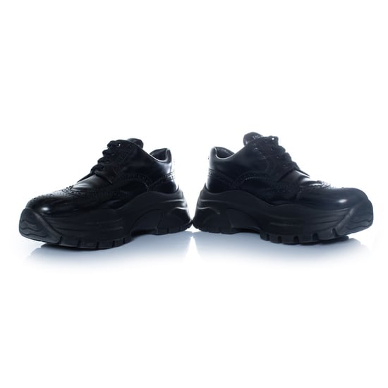 Prada, svarta grova brokésneakers - Image 6