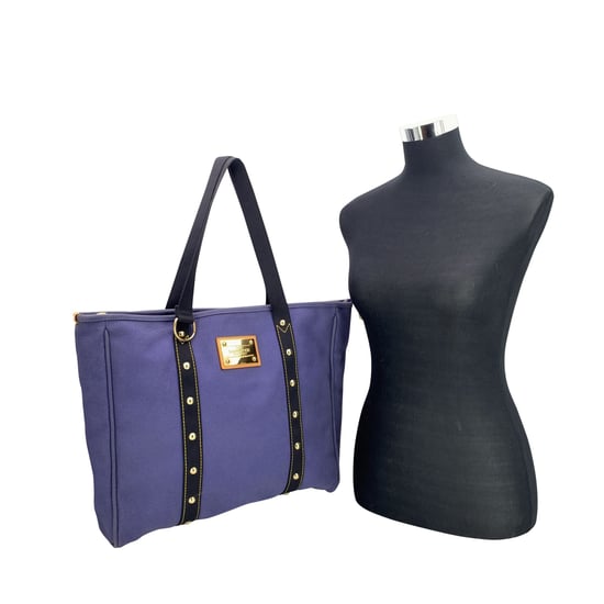 Louis Vuitton Stoffen Handtas Antigua - Image 2